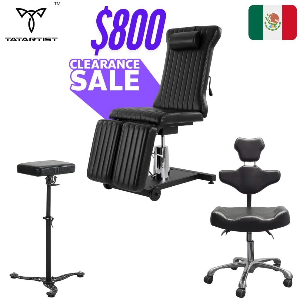 【Mexico】Clearance sale TA-TC-11 hydraulic tattoo chair combo