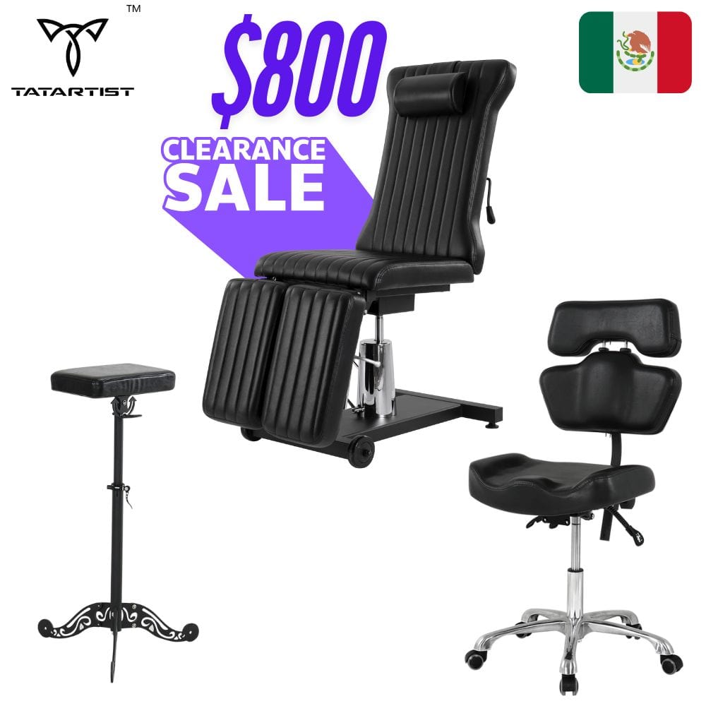 【Mexico】Clearance sale TA-TC-11 hydraulic tattoo chair combo