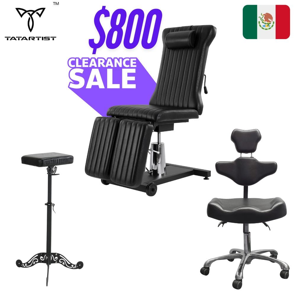 【Mexico】Clearance sale TA-TC-11 hydraulic tattoo chair combo