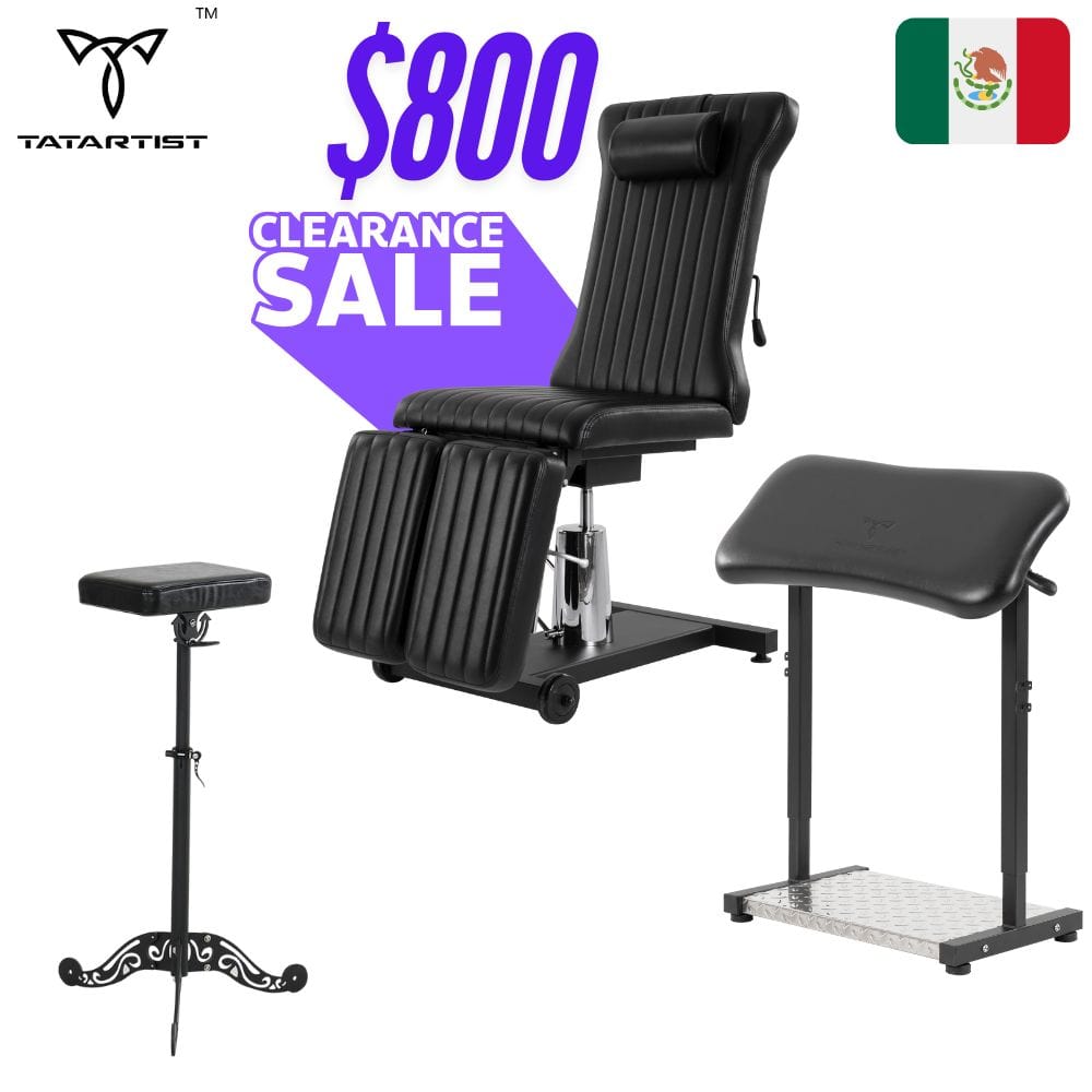 【Mexico】Clearance sale TA-TC-11 hydraulic tattoo chair combo