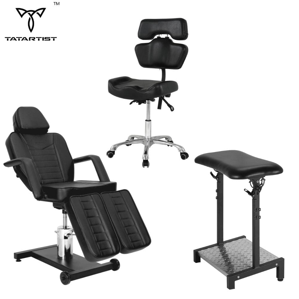 【USA】Piercing Client Chair & Tattoo Artist Chair & XL Tattoo Armrest