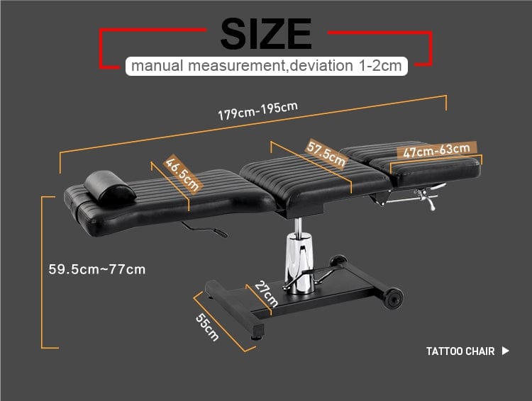 【Mexico】Hydraulic split leg tattoo client chair TA-TC-11